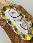 Rainbow Cloud Glasses Tray/ trinket dish