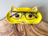 Orange Kitty Glasses Tray/ trinket dish