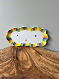 Rainbow Cloud Glasses Tray/ trinket dish