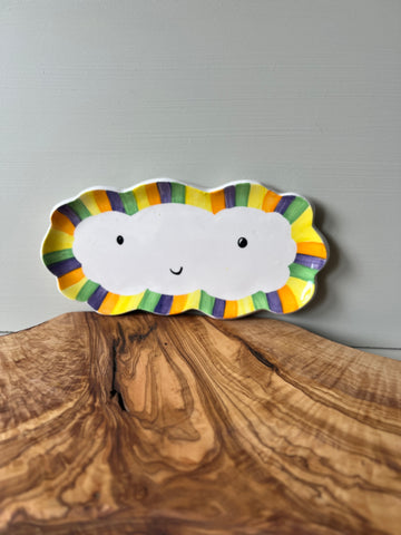 Rainbow Cloud Glasses Tray/ trinket dish