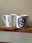 Bookworm Blue Mug