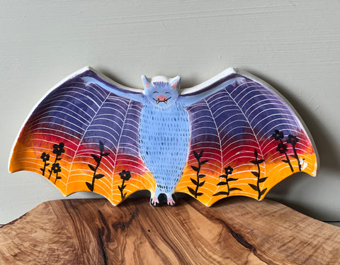 Sunset Bat Glasses Tray/ trinket dish