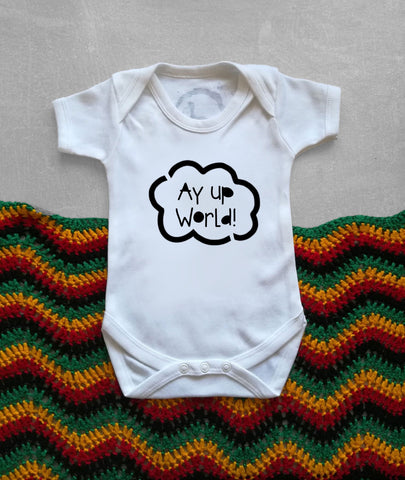 Ay Up World Baby Vest